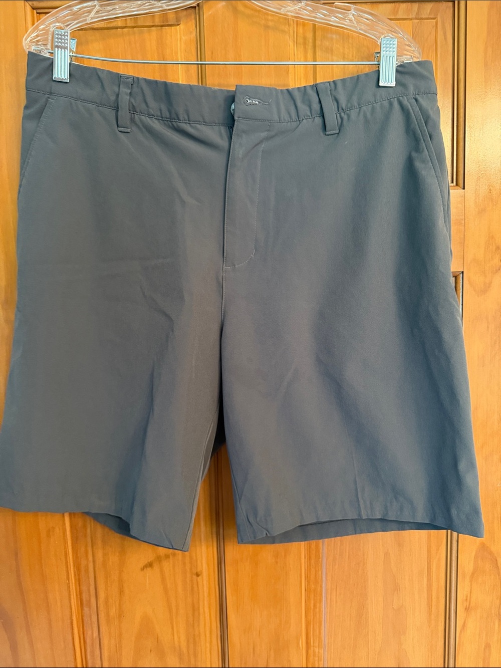 adidas Men's Flat Front Shorts - Charcoal